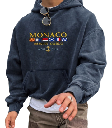 Jeffrey – Herenhoodie Katoenmix met luxe Monaco-Design voor Casual en Chique Gelegenheden