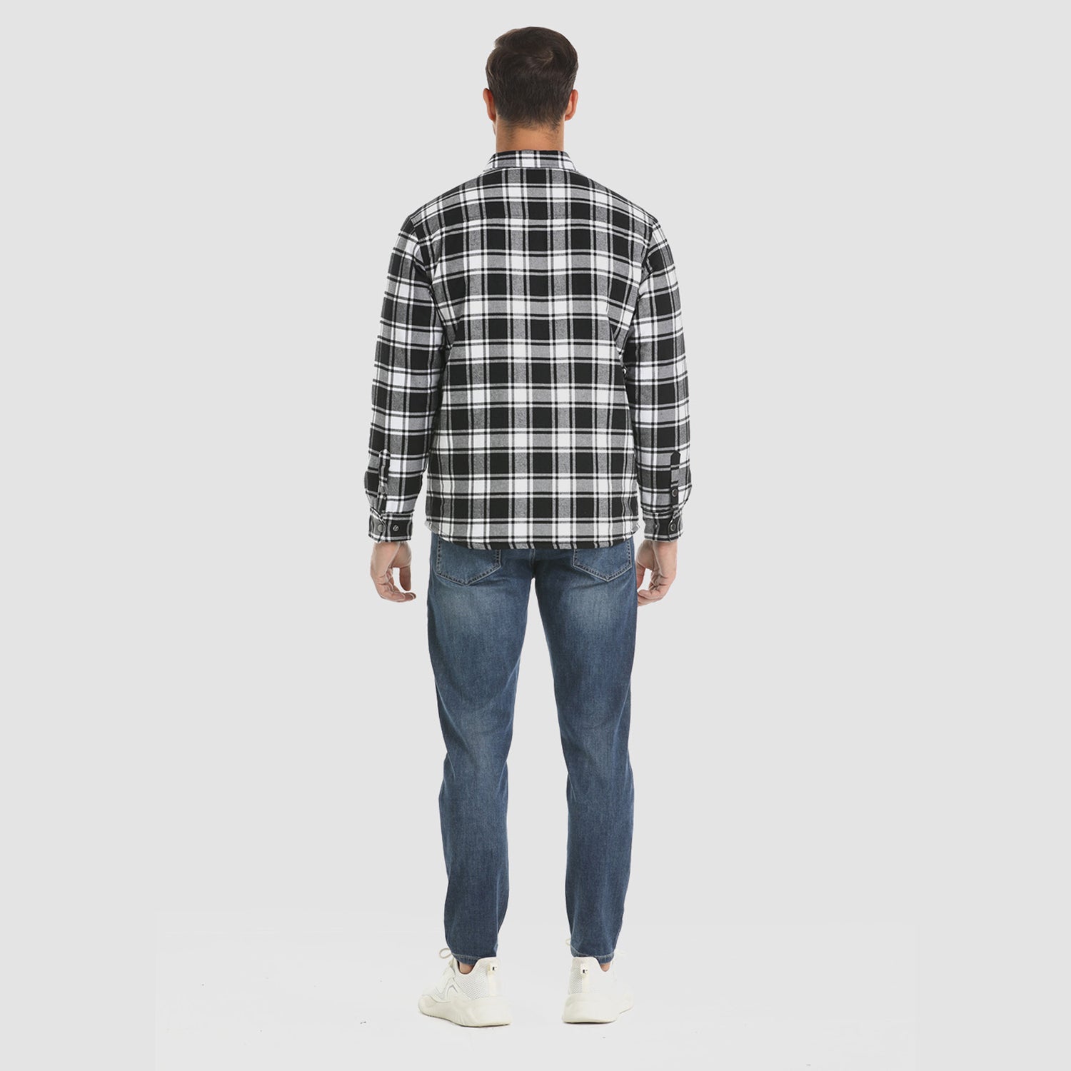 Melzano Camisa de franela per a home Abric