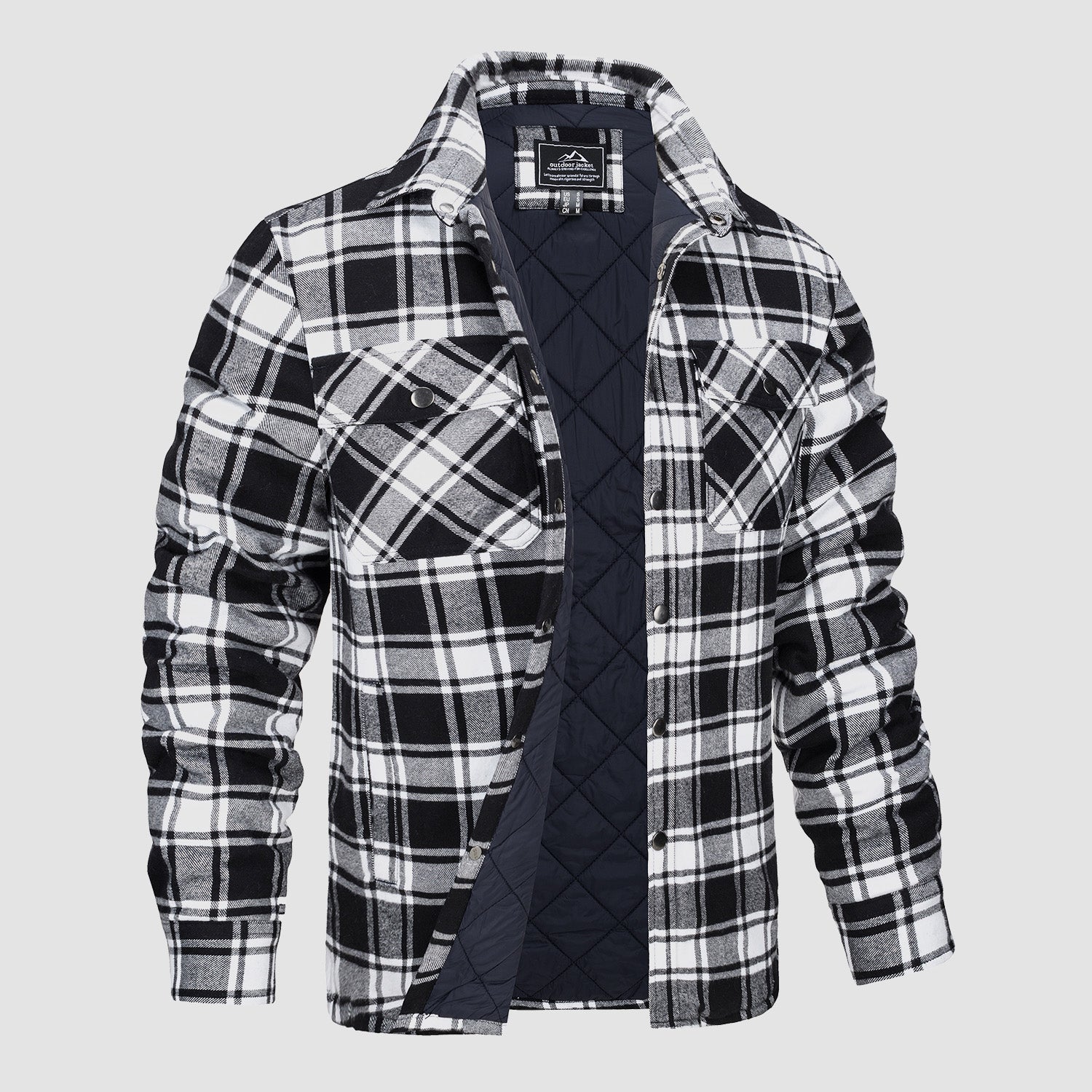 Melzano Camisa de franela per a home Abric