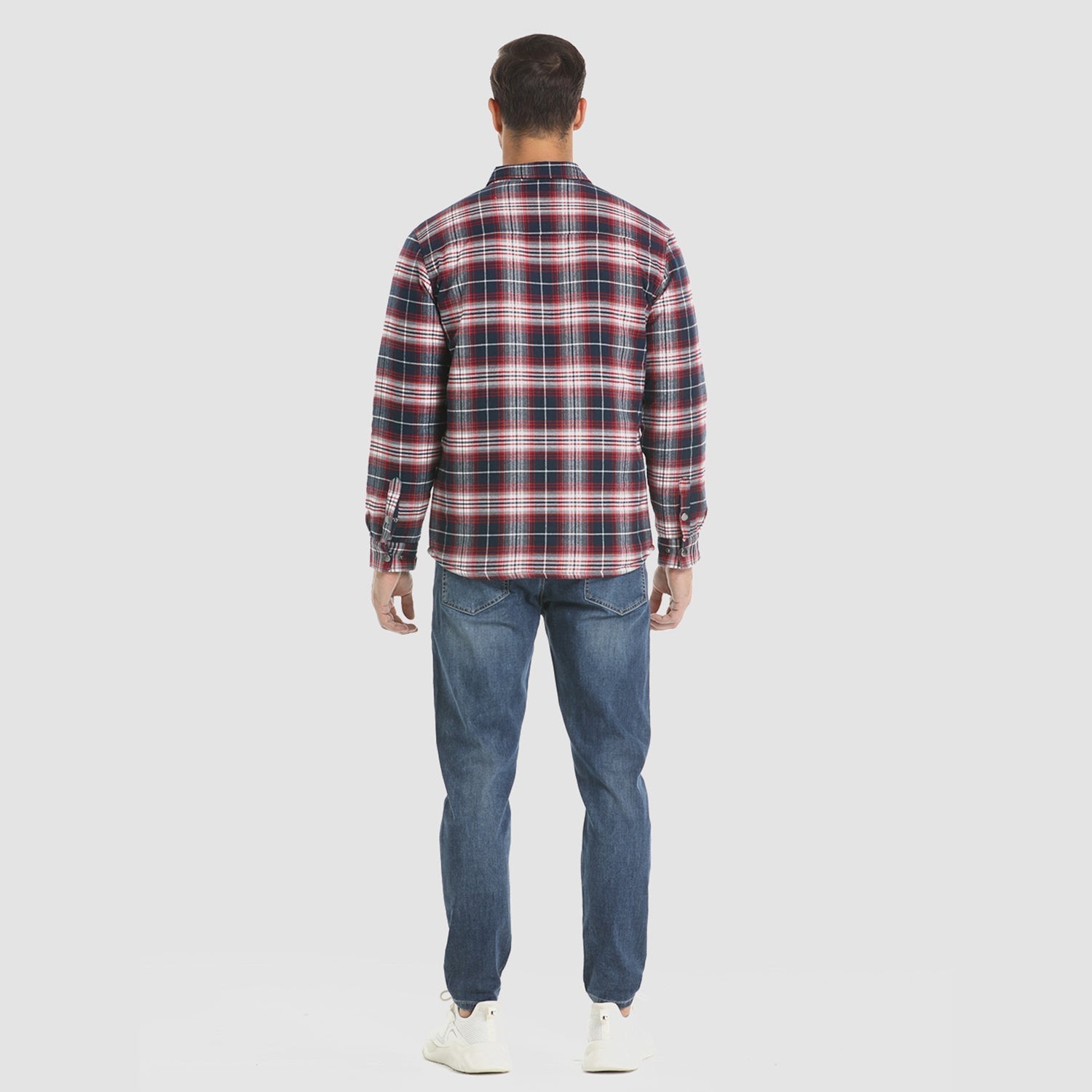 Melzano Camisa de franela per a home Abric