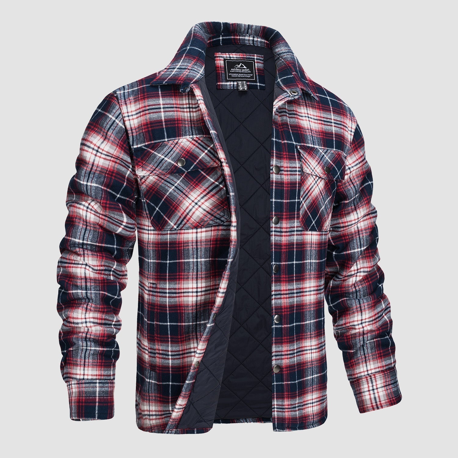 Melzano Camisa de franela per a home Abric