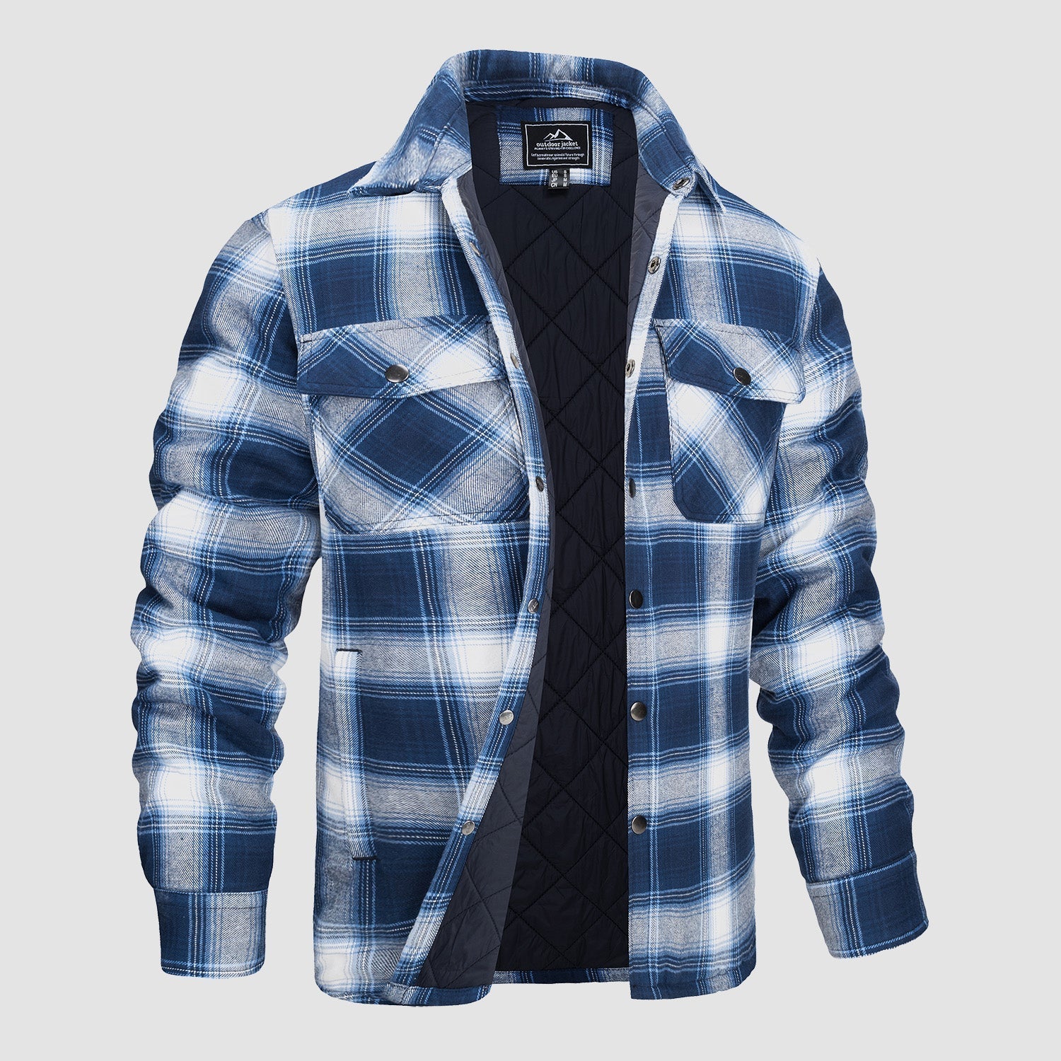 Melzano Camisa de franela per a home Abric