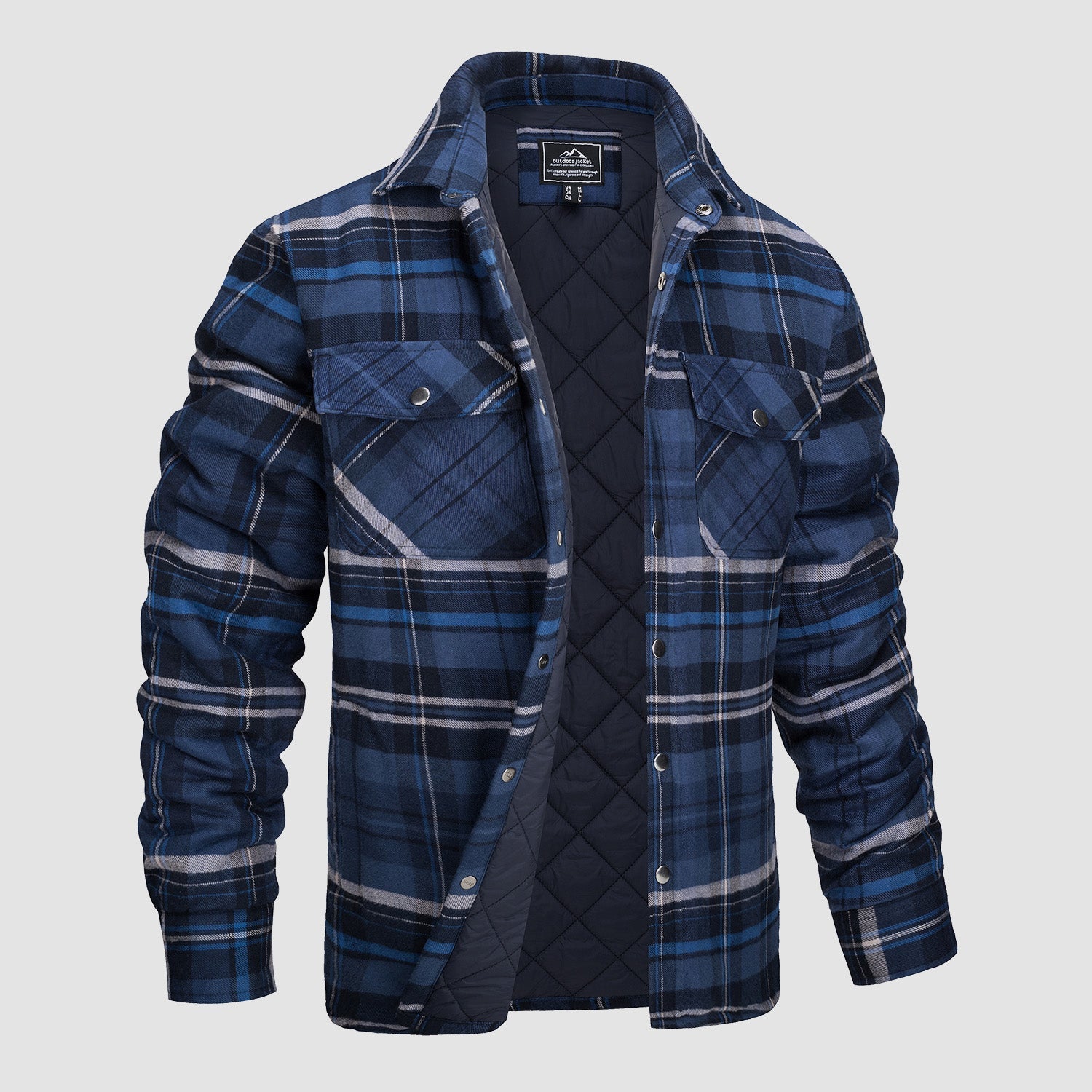 Melzano Camisa de franela per a home Abric