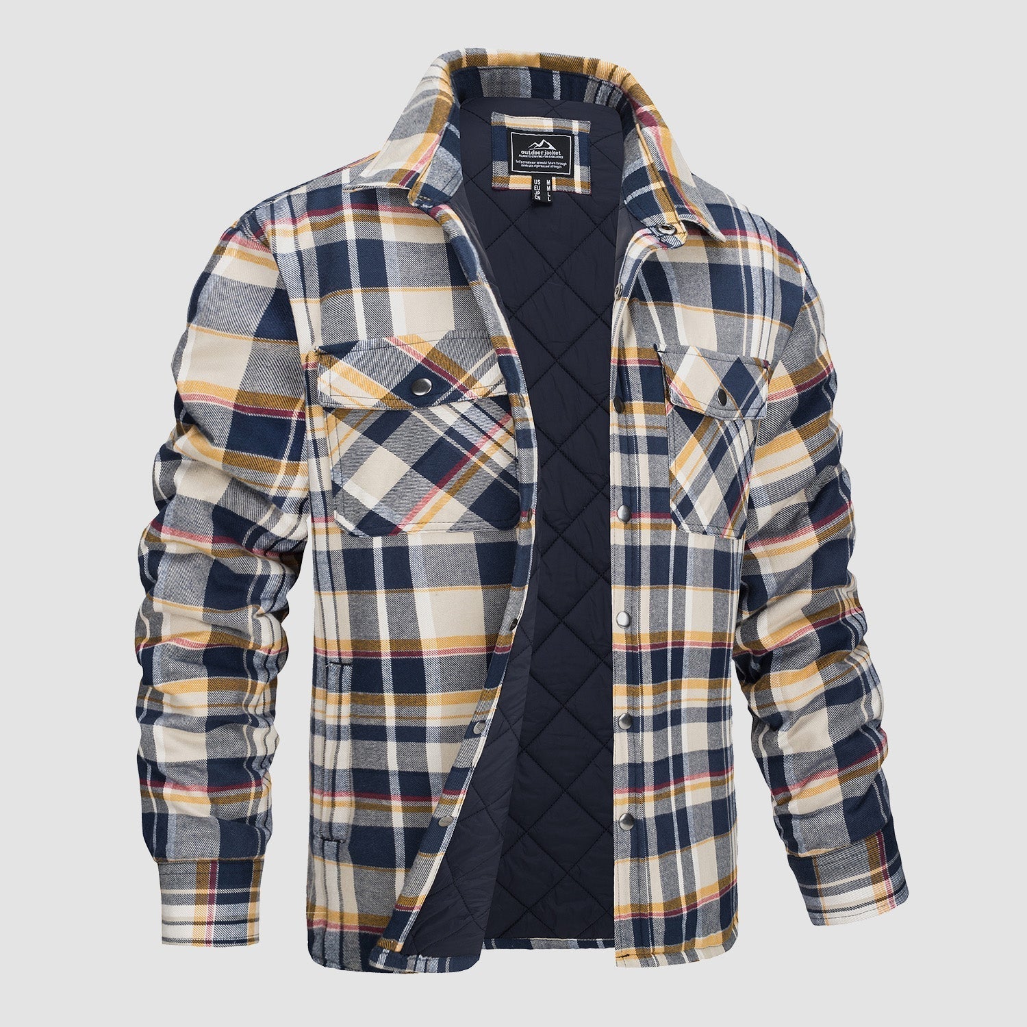 Melzano Camisa de franela per a home Abric