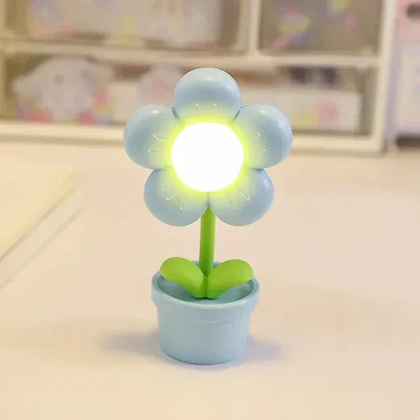 BlossomGlow Petita Llum de Taula Floral Relaxant - Il·luminació Acollidora