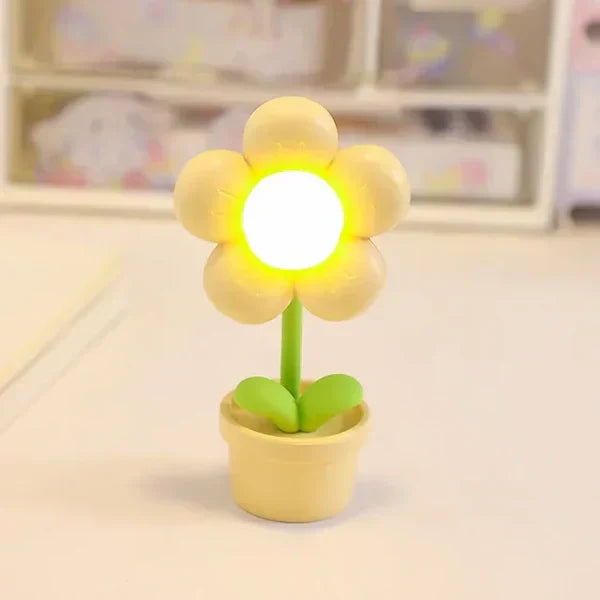 BlossomGlow Petita Llum de Taula Floral Relaxant - Il·luminació Acollidora