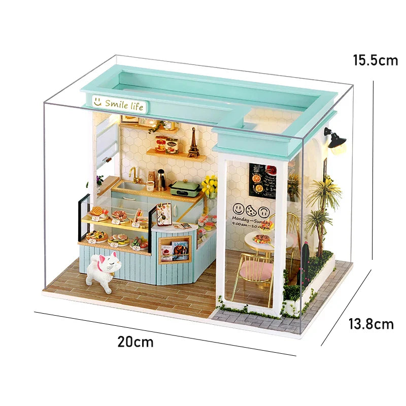 Miniatuur Poppenhuis – DIY Houten Speelgoed met Meubels voor Kinderen vanaf 8 Jaar 18