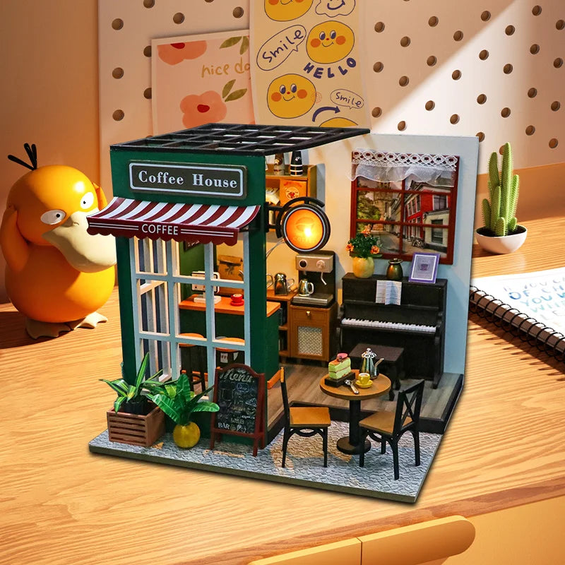 Miniatuur Poppenhuis – DIY Houten Speelgoed met Meubels voor Kinderen vanaf 8 Jaar 2