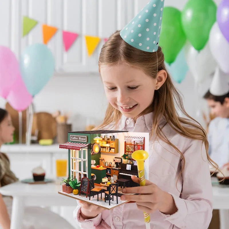 Miniatuur Poppenhuis – DIY Houten Speelgoed met Meubels voor Kinderen vanaf 8 Jaar 3