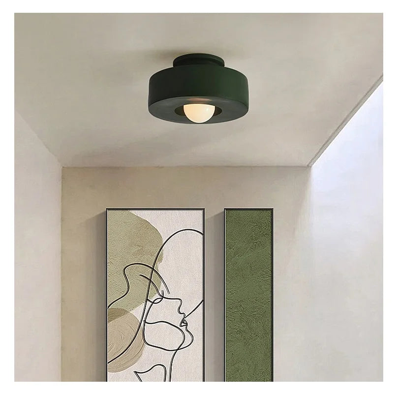 NordicGlow – Làmpada de sostre moderna disseny escandinau – 30 cm blanca