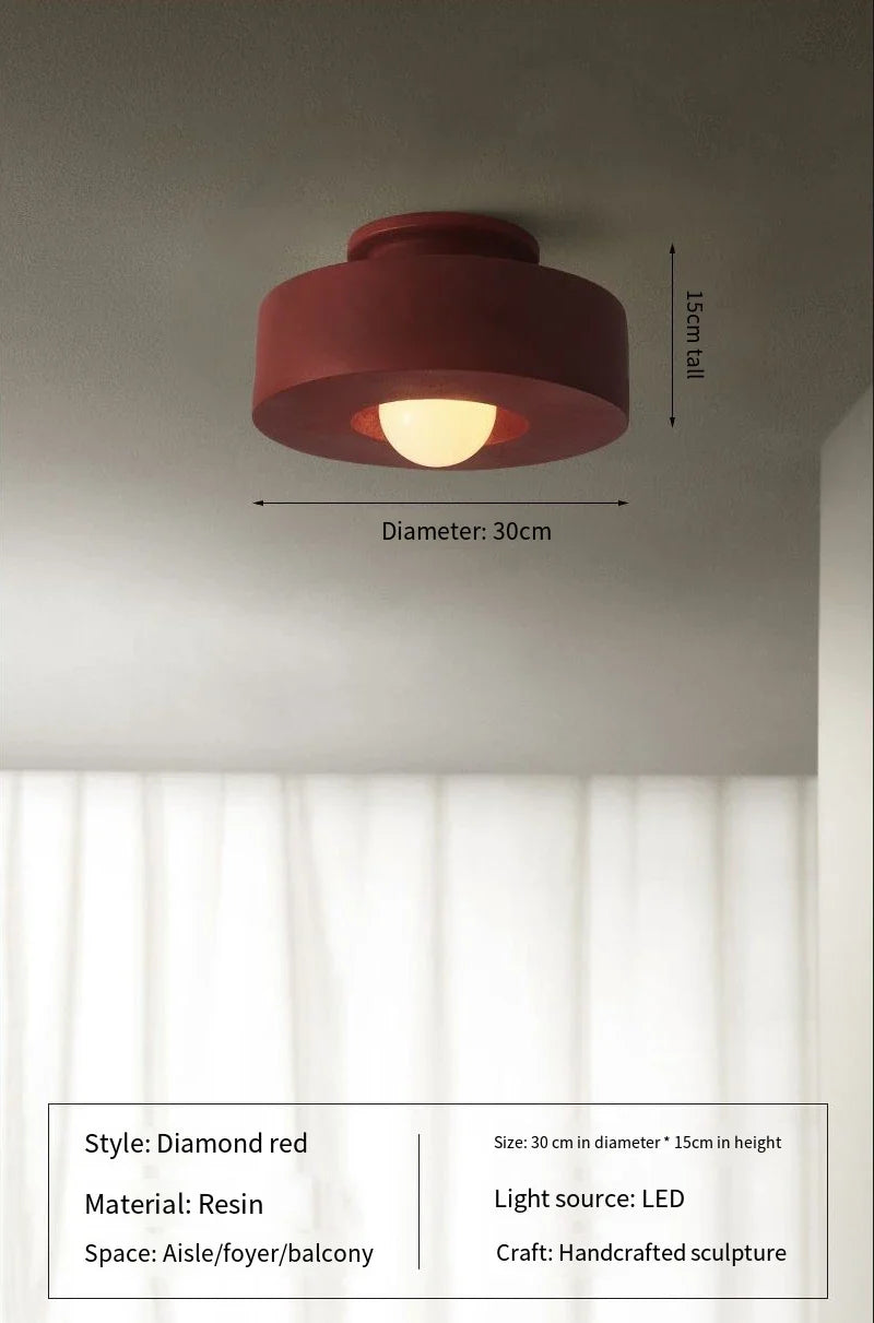 NordicGlow – Làmpada de sostre moderna disseny escandinau – 30 cm blanca