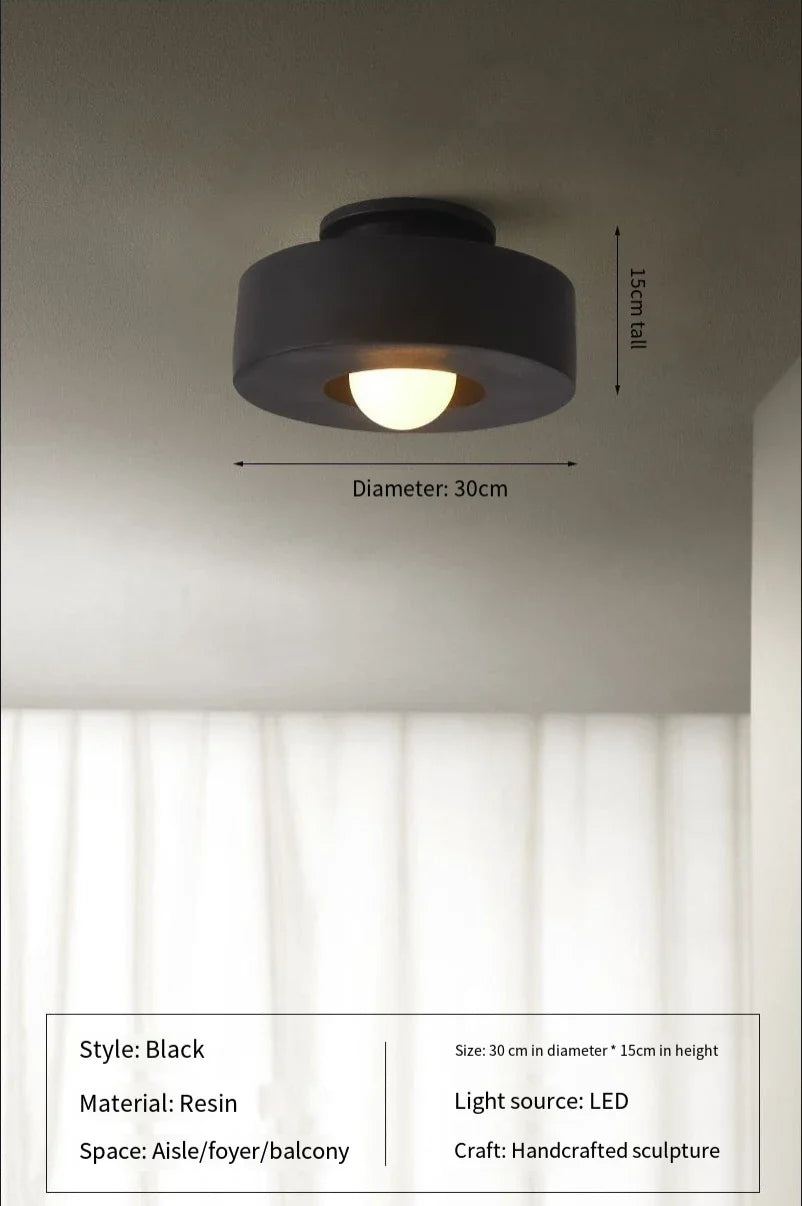 NordicGlow – Làmpada de sostre moderna disseny escandinau – 30 cm blanca