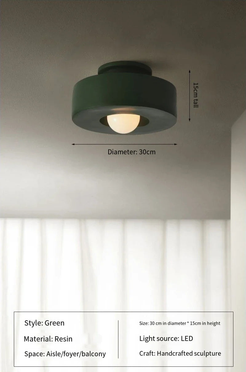 NordicGlow – Làmpada de sostre moderna disseny escandinau – 30 cm blanca