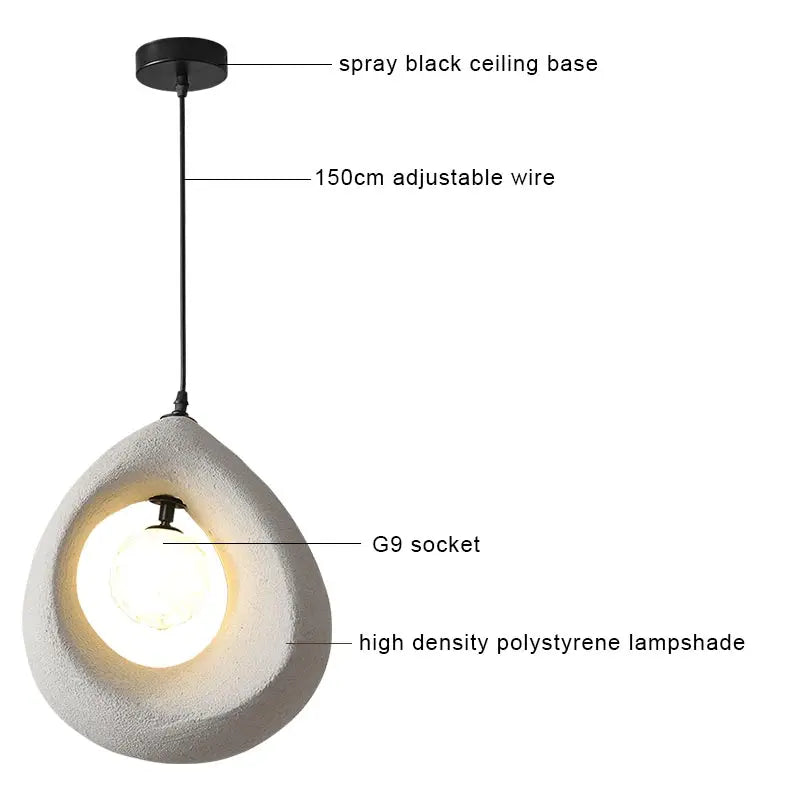 LumiNord – Làmpada penjant LED retro moderna regulable – Per a menjador i sala d'estar