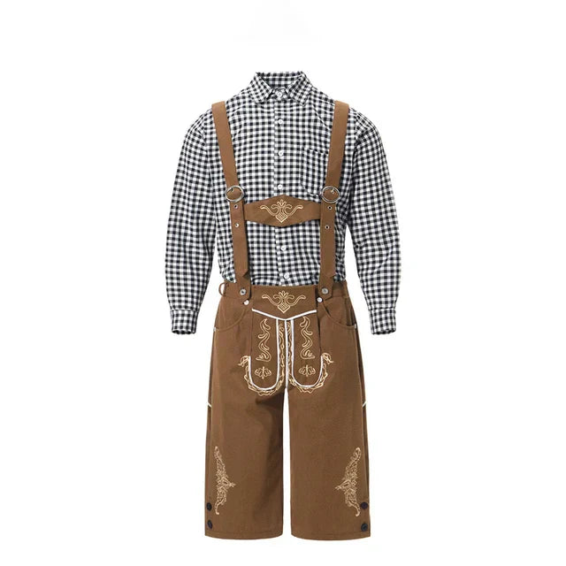 Melzano Albert - Uniek traditioneel kostuum voor mannen met schort en blouse