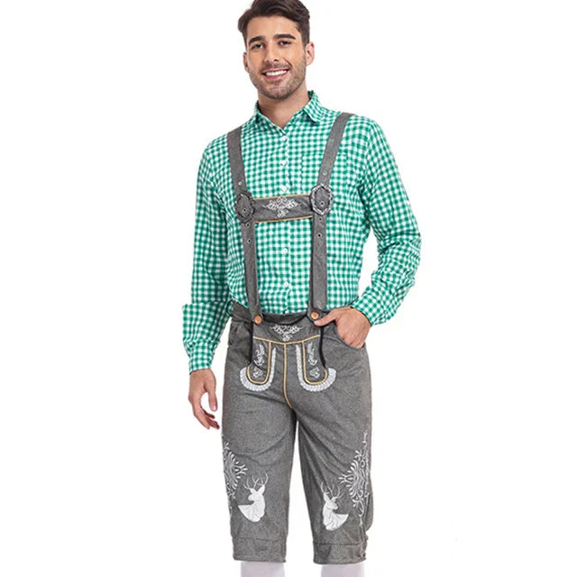 Melzano Albert - Uniek traditioneel kostuum voor mannen met schort en blouse