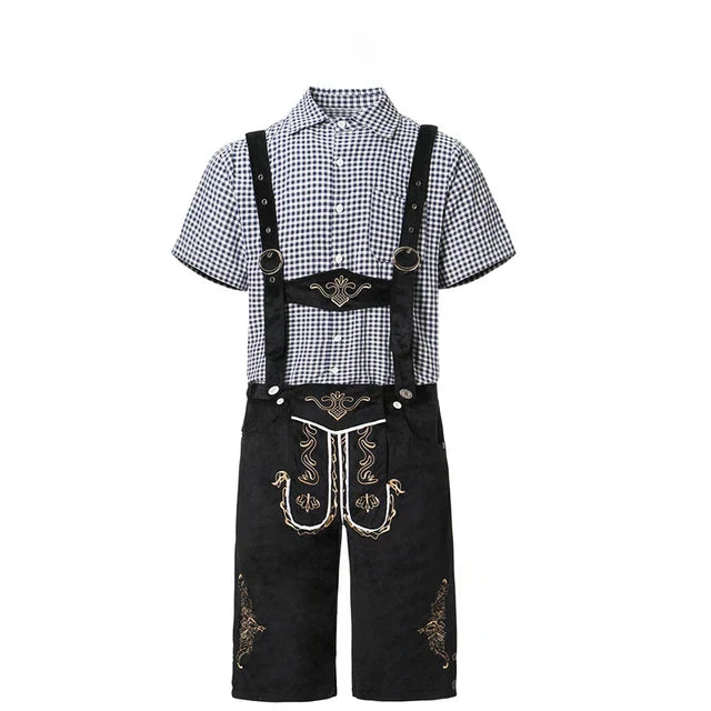 Melzano Albert - Uniek traditioneel kostuum voor mannen met schort en blouse