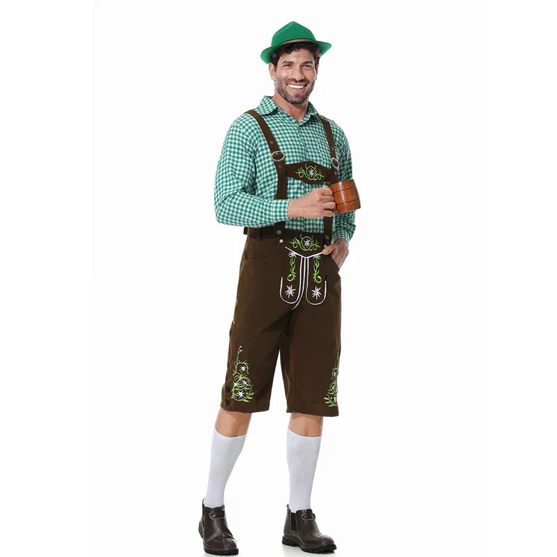Melzano Albert - Uniek traditioneel kostuum voor mannen met schort en blouse