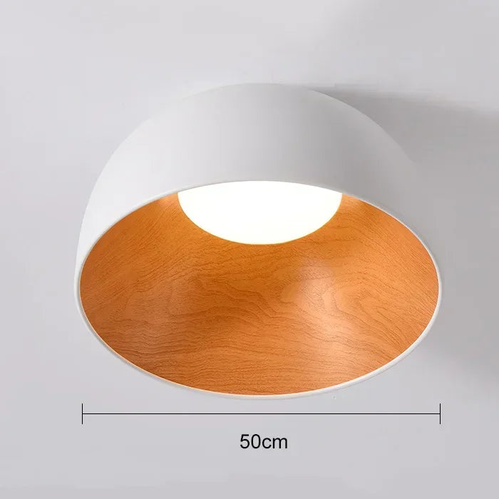 NordWood – Làmpada de sostre LED escandinava de fusta – Habitacions d'estar i dormitoris