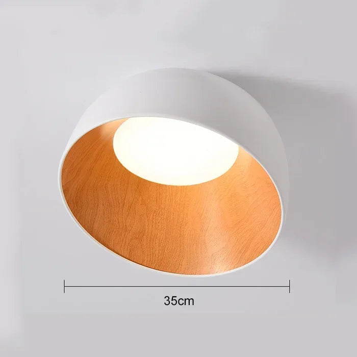 NordWood – Làmpada de sostre LED escandinava de fusta – Habitacions d'estar i dormitoris