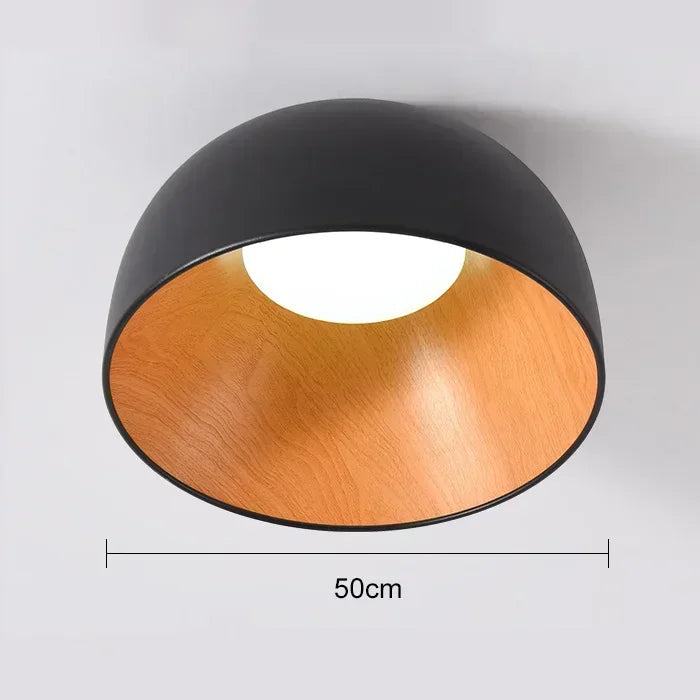 NordWood – Làmpada de sostre LED escandinava de fusta – Habitacions d'estar i dormitoris