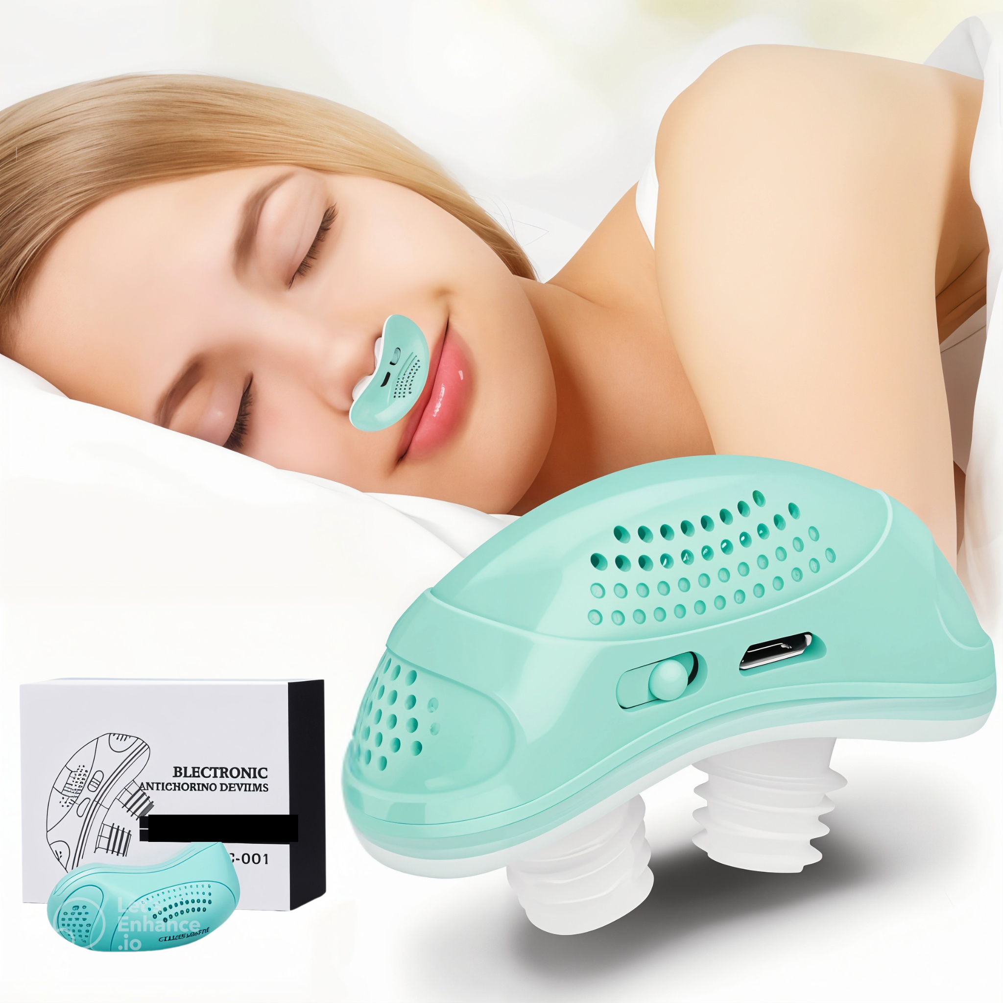 Dispositiu Micro-CPAP Portàtil – Compacte i Còmode Sense Màscara
