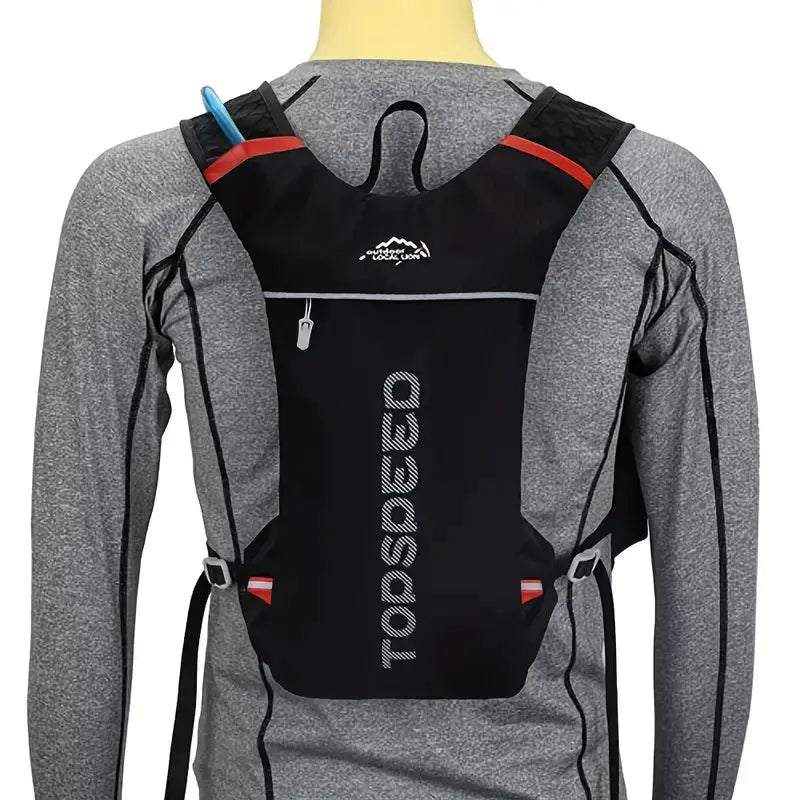 Mochila de auga – Mochila de hidratación lixeira 5L con bolsa de auga de 2L e botellas