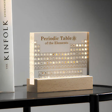 Periodiek Systeem – 83 Echte Elementen in Verlicht Acryl voor Educatie en Decoratie