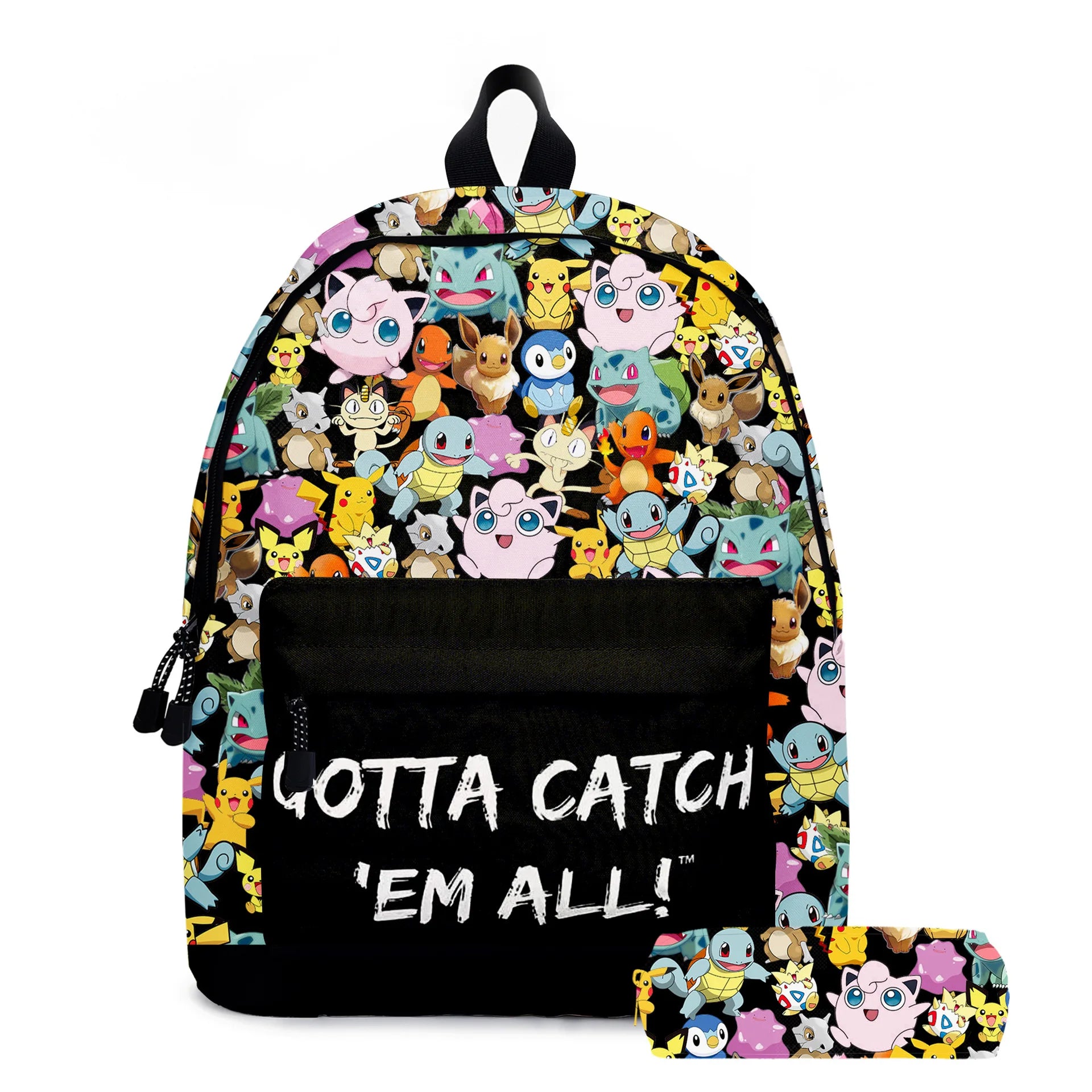 PokeBag – motxilla escolar Pikachu nens anime – escola bàsica i adolescents