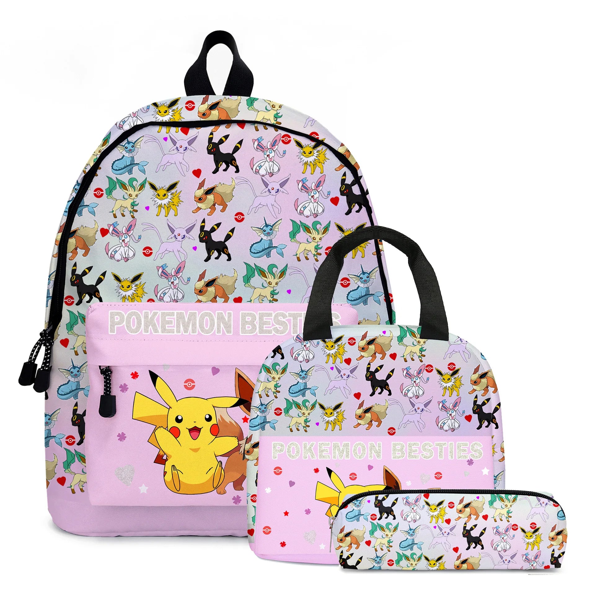 PokeBag – motxilla escolar Pikachu nens anime – escola bàsica i adolescents