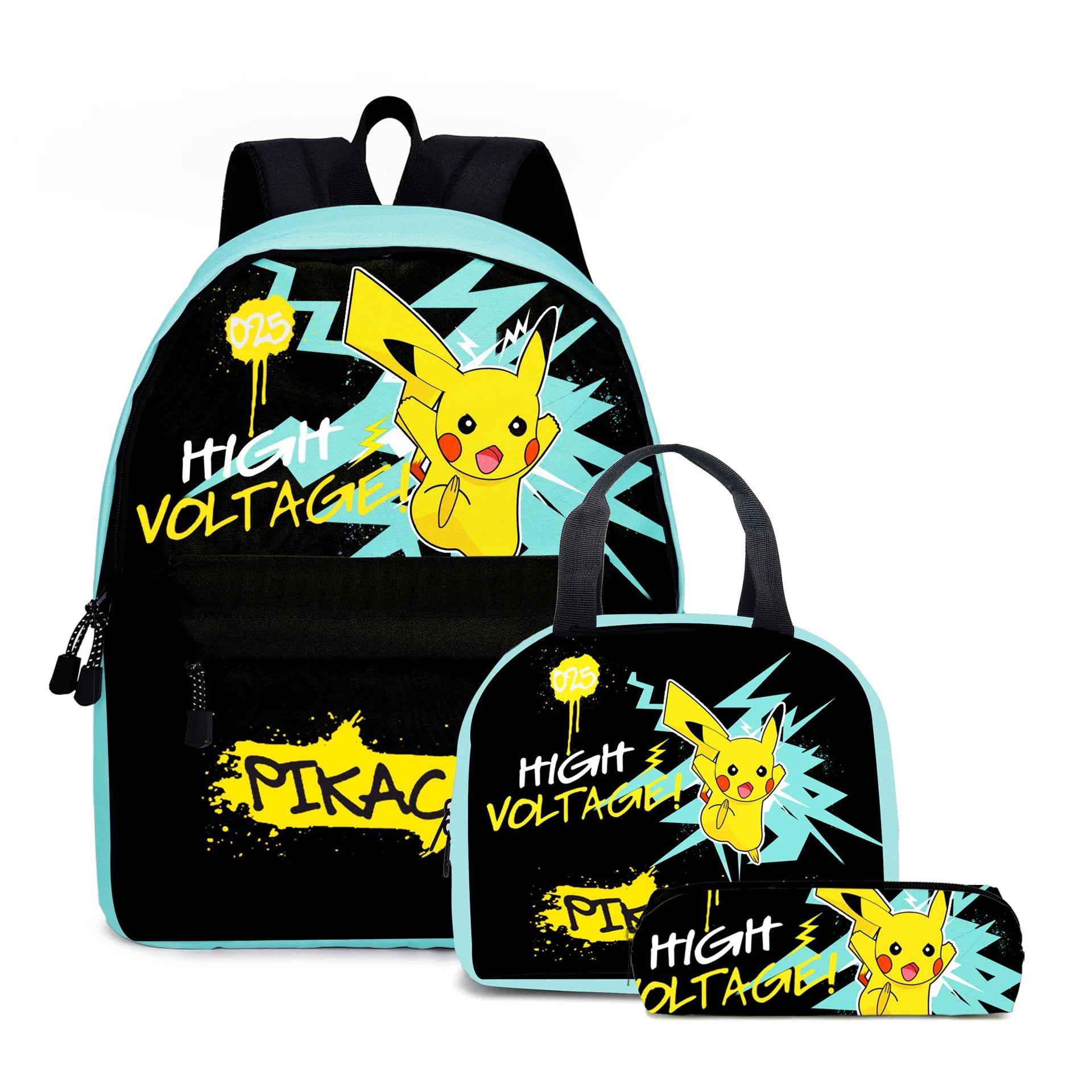 PokeBag – motxilla escolar Pikachu nens anime – escola bàsica i adolescents