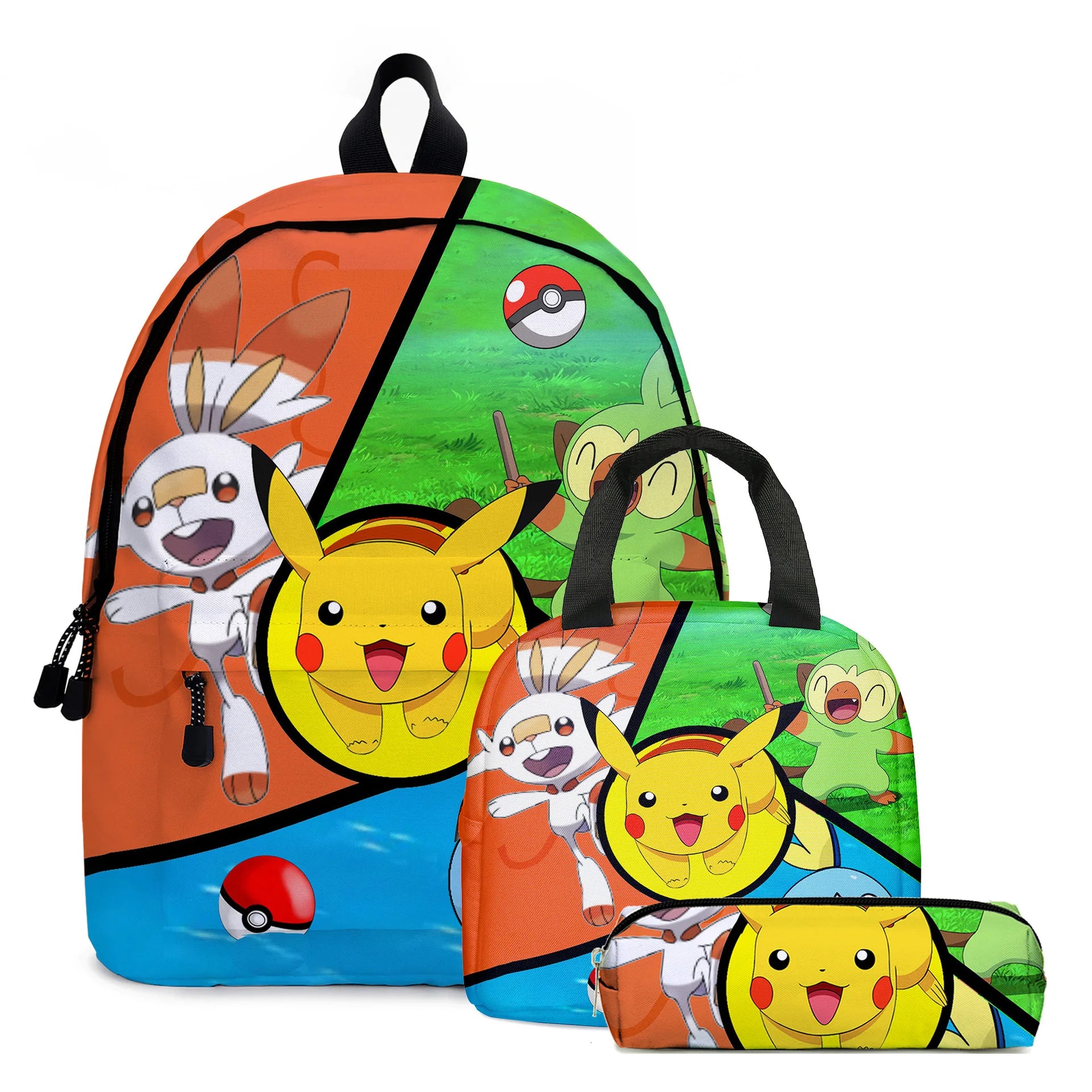 PokeBag – motxilla escolar Pikachu nens anime – escola bàsica i adolescents