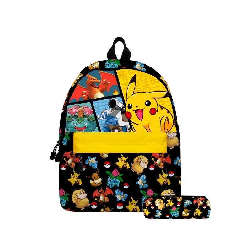 PokeBag – motxilla escolar Pikachu nens anime – escola bàsica i adolescents