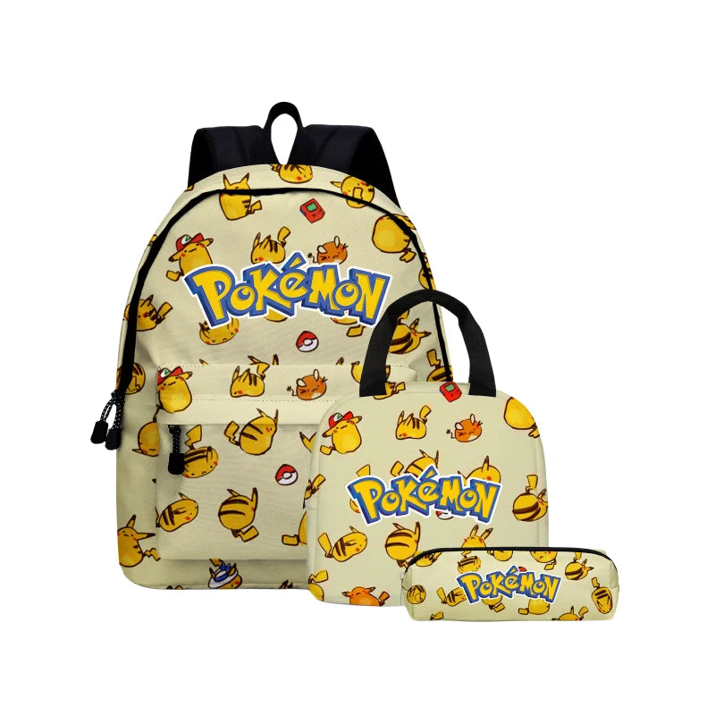 PokeBag – motxilla escolar Pikachu nens anime – escola bàsica i adolescents