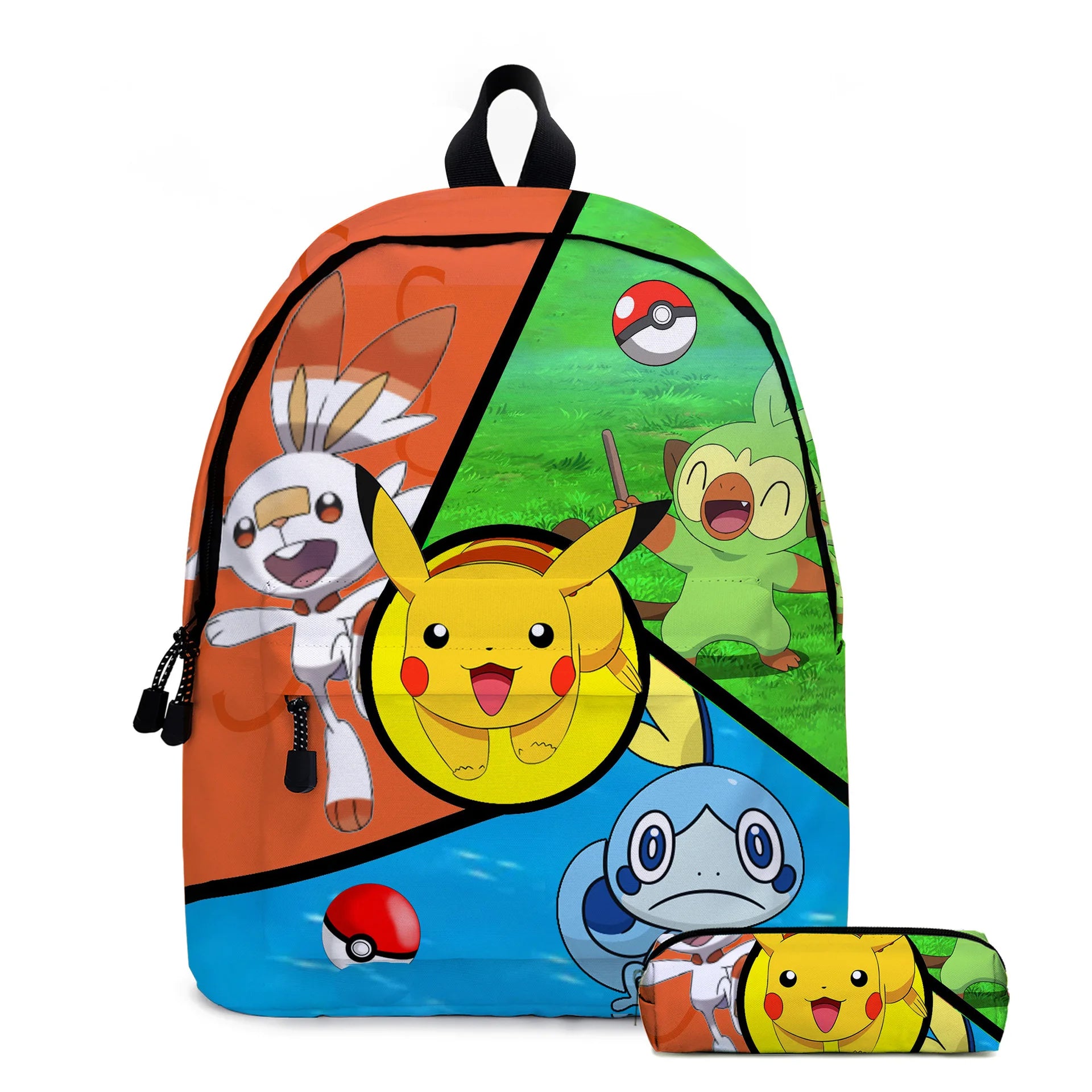 PokeBag – motxilla escolar Pikachu nens anime – escola bàsica i adolescents