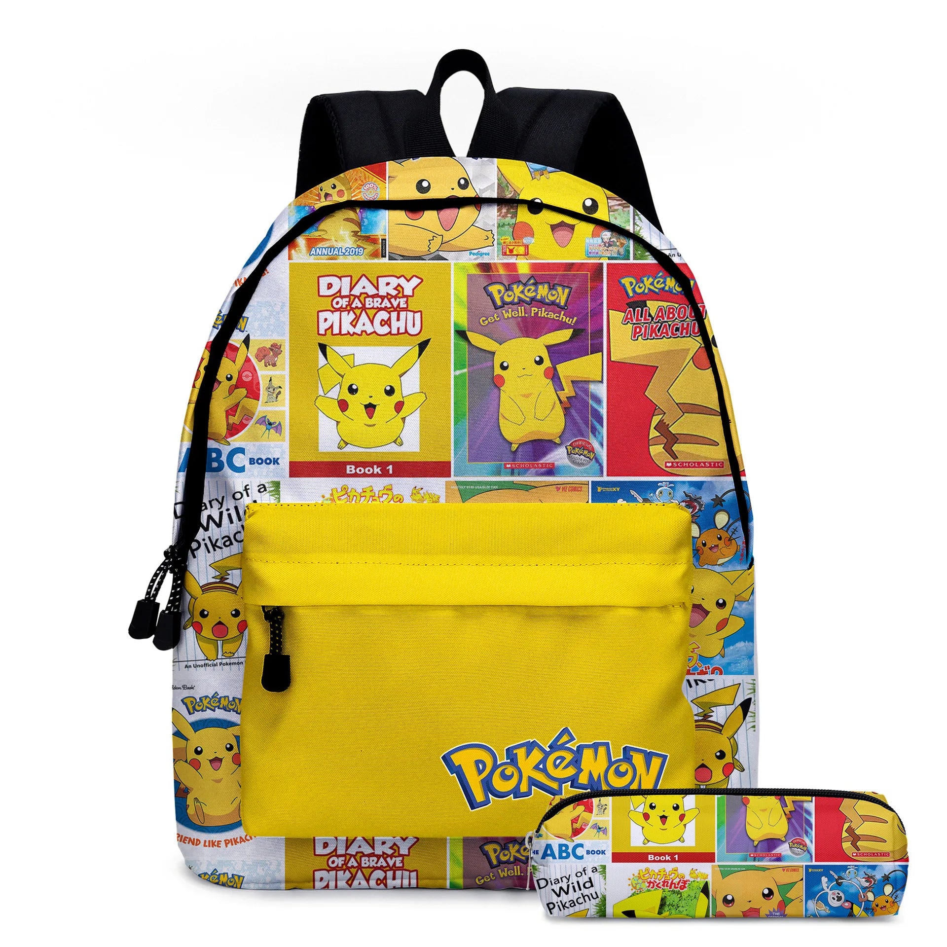 PokeBag – motxilla escolar Pikachu nens anime – escola bàsica i adolescents
