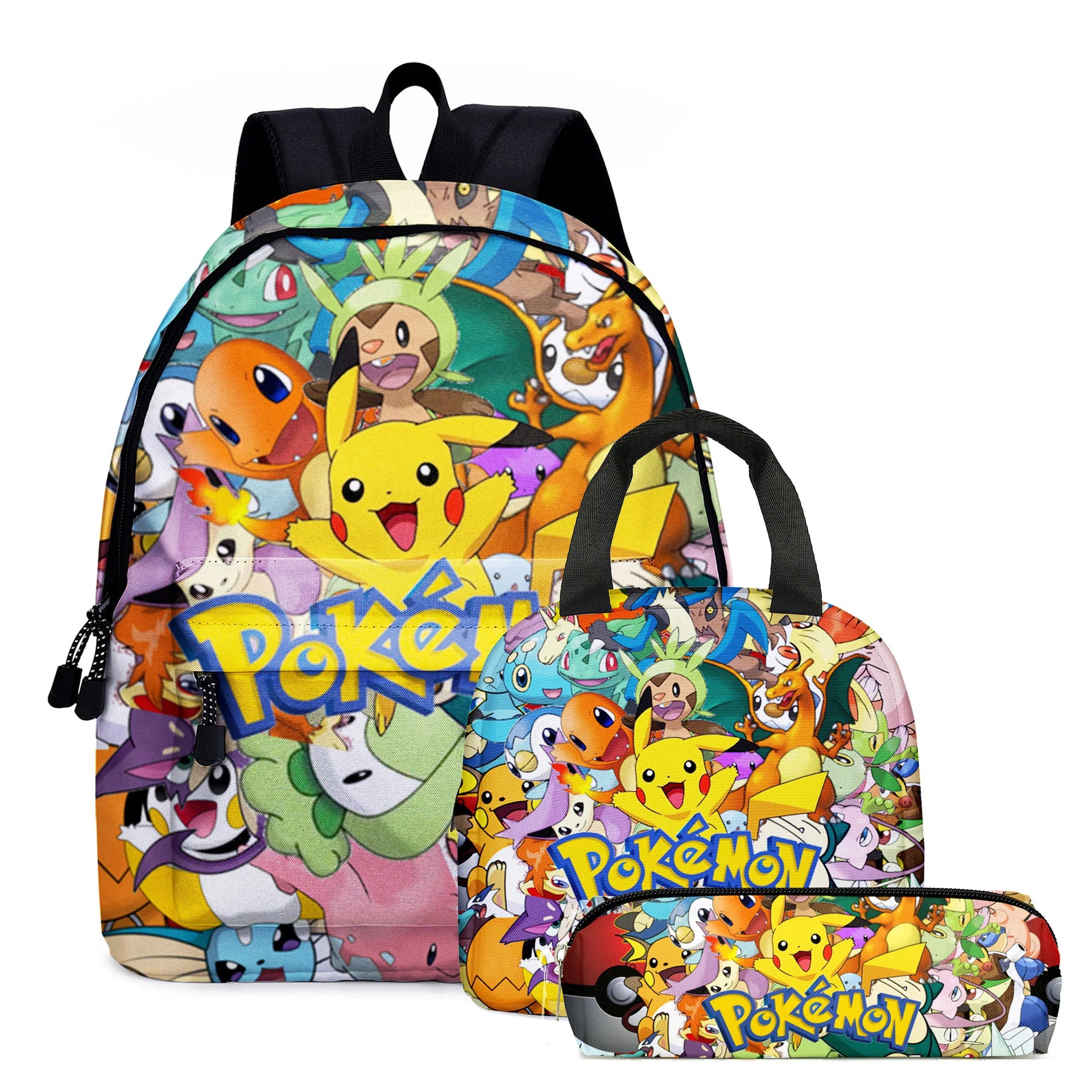 PokeBag – motxilla escolar Pikachu nens anime – escola bàsica i adolescents