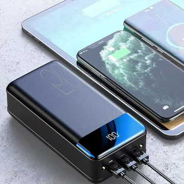 PowerBloc 50k Powerbank 50000 mAh – USB-C Snellader voor Reizen & Nood