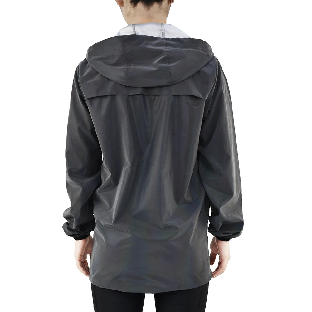 Refleqtor Jaqueta de bicicleta per a home – Reflectant, tallavents i repel·lent a l'aigua amb caputxa i butxaques