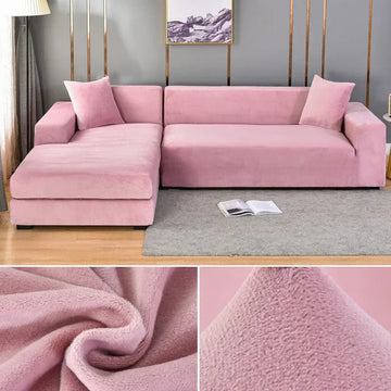 Samtlux – Fluwelen stretch bankhoes antislip – stijl & bescherming thuis