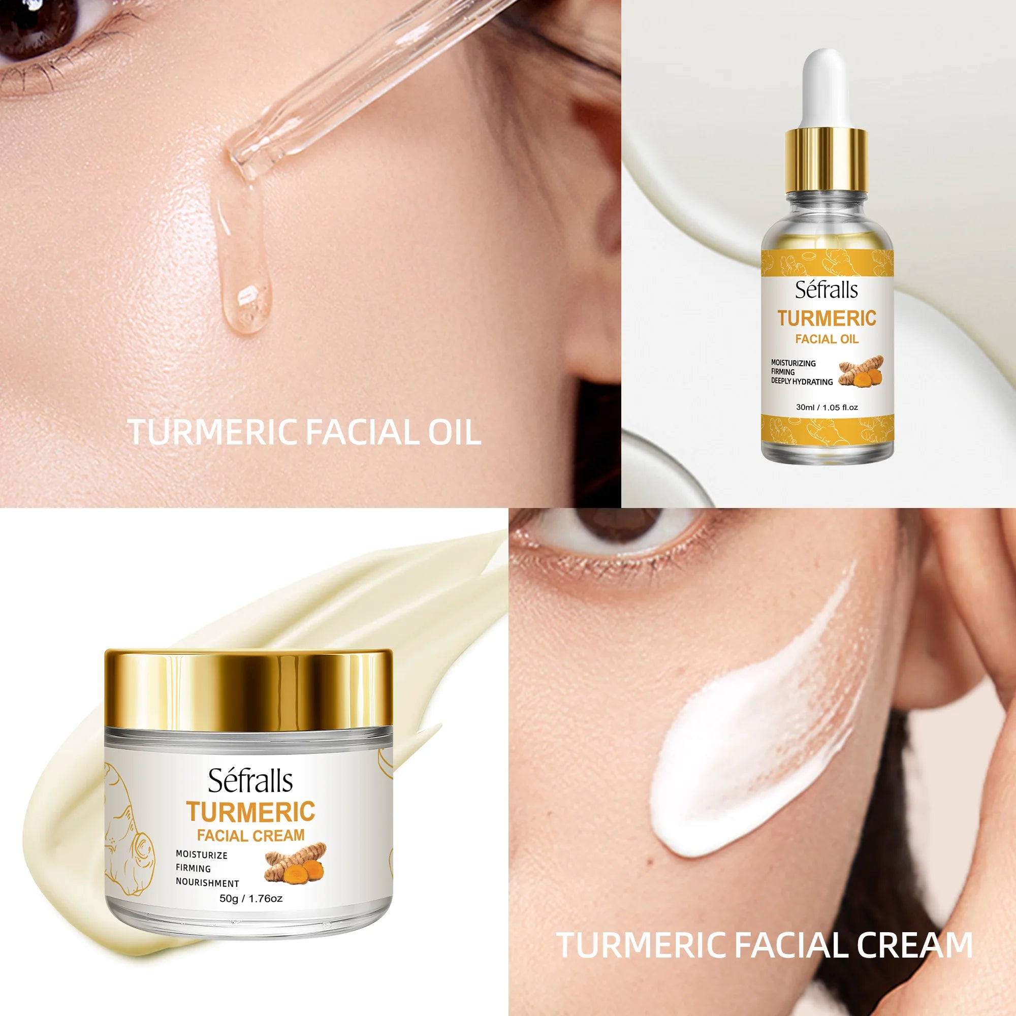 Séfralls Kurkuma Set de cura de la pell – Natural, equilibrant i il·luminador