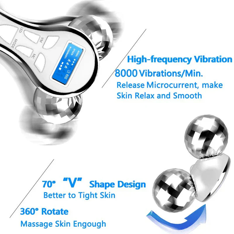 Rodet de massatge facial Melzano 4D Microcorrents
