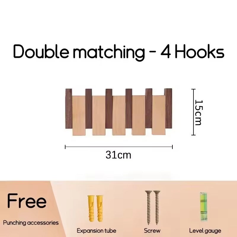 Penjador de piano de noguera | Penjador de paret elegant per al rebedor