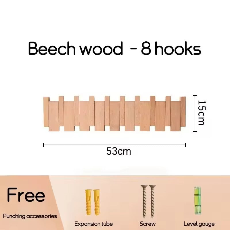 Penjador de piano de noguera | Penjador de paret elegant per al rebedor