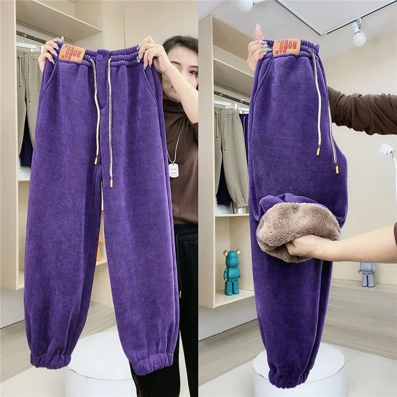 Pantalón de chándal de invierno Monica | Forro cálido de felpa y diseño casual