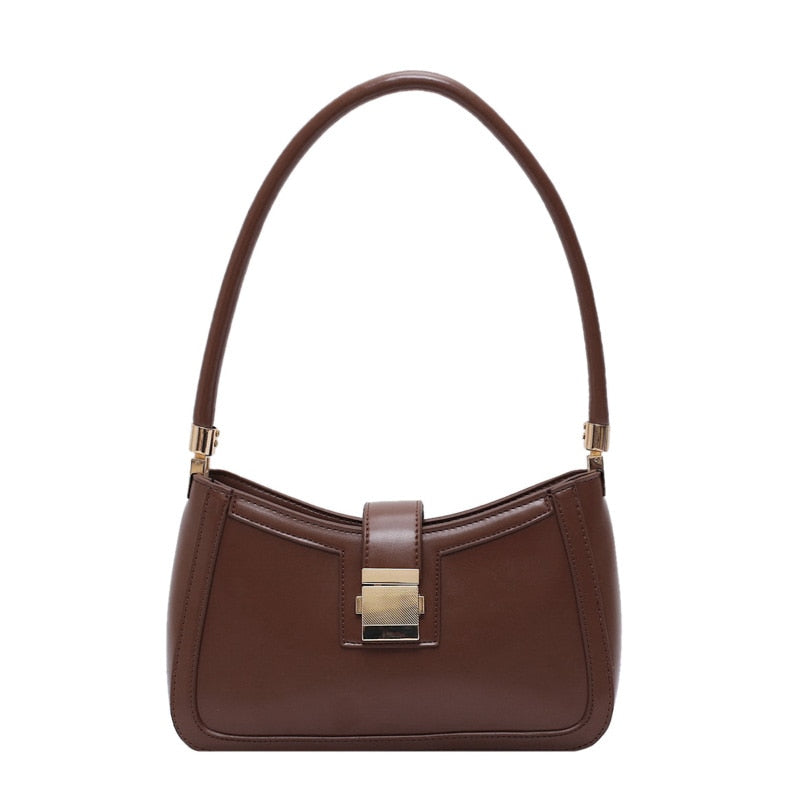 Melzano Emma - Bolso de hombro de cuero negro