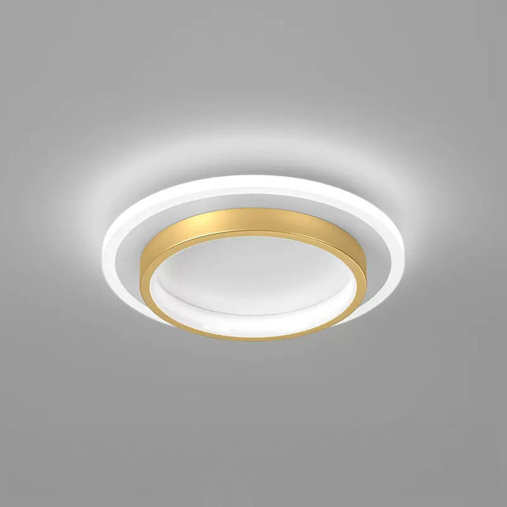 Metrona – Llum de sostre LED rodona – Metall i acrílic per a passadís i sala d'estar