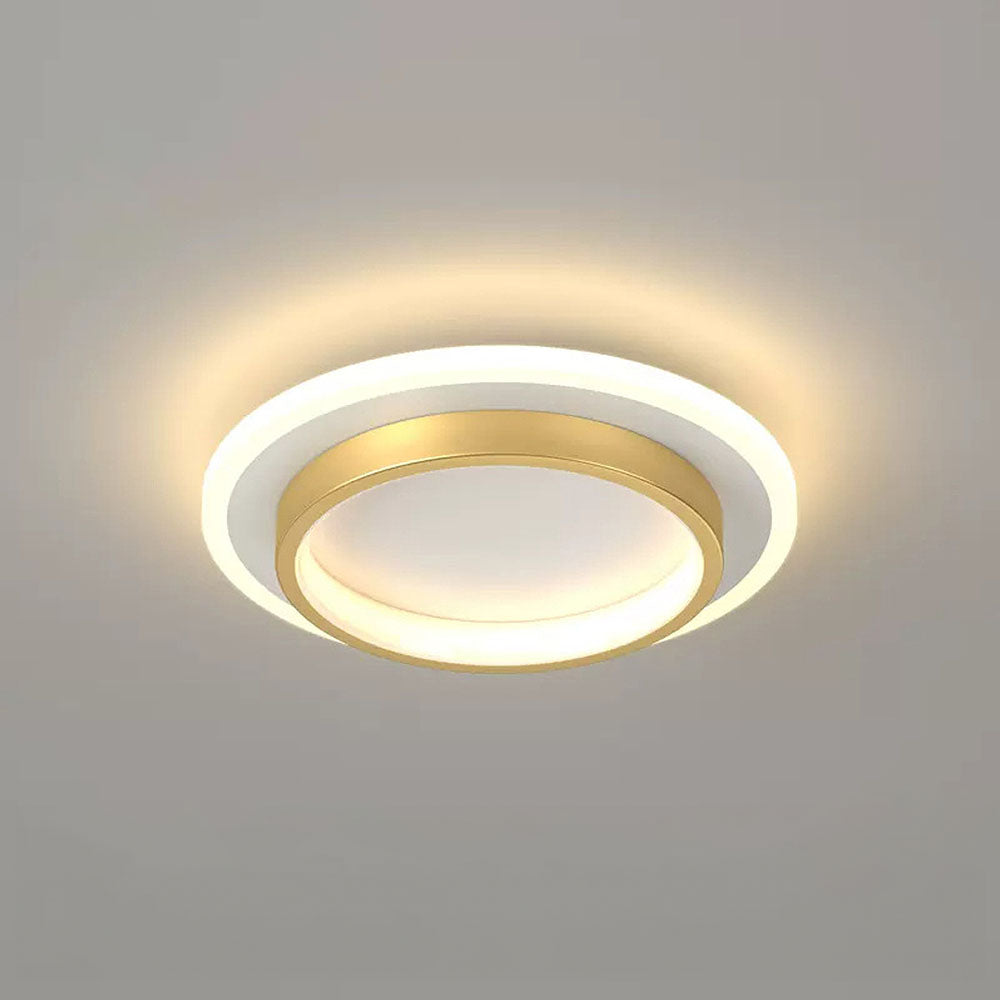 Metrona – Llum de sostre LED rodona – Metall i acrílic per a passadís i sala d'estar