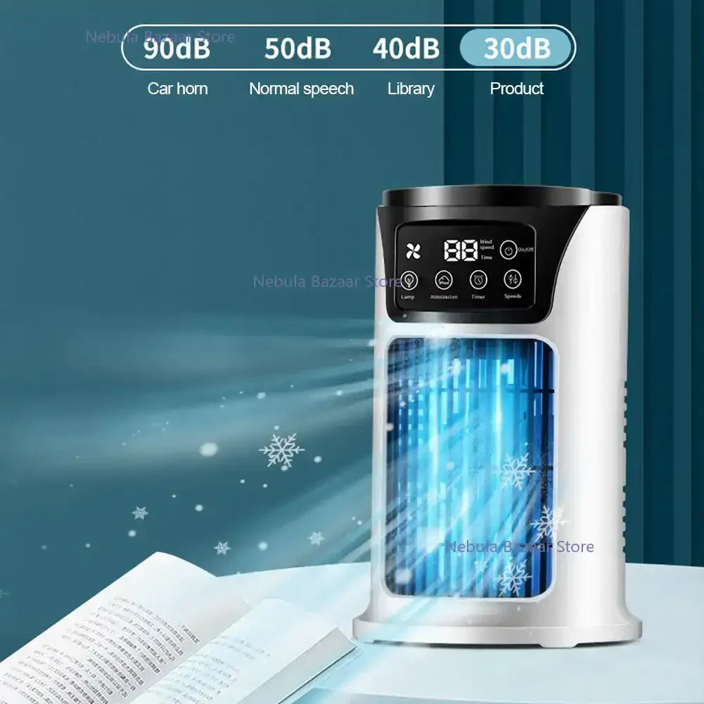 AirPure Mini – Refredador d'aire compacte 3 en 1 amb USB i disseny silenciós