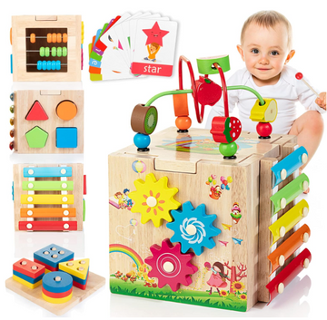Minivivo 8-in-1 Montessori Kubus – Educatief Speelgoed vanaf 18 Maanden